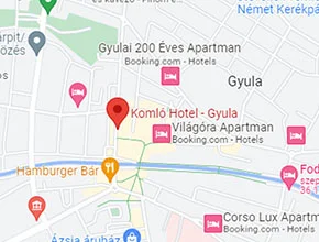 Komló Hotel Gyula | Térkép
